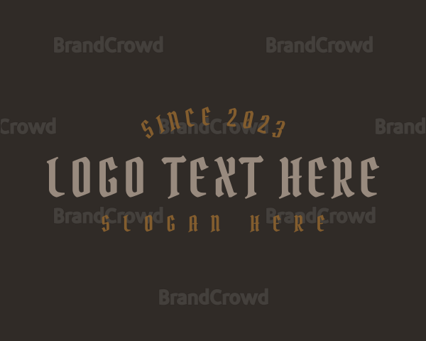 Pirate Gothic Business Logo