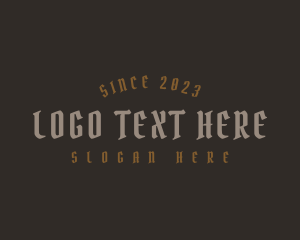 Lettering - Pirate Gothic Business logo design