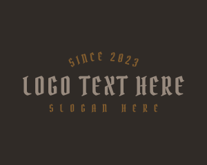 Street Style - Pirate Gothic Business logo design