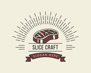Sliced - Red Meat Ingredient logo design