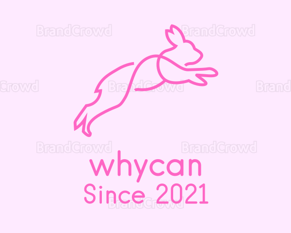 Pink Bunny Rabbit Logo