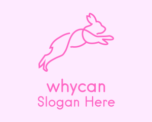 Pink Bunny Rabbit Logo