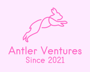 Pink Bunny Rabbit logo design