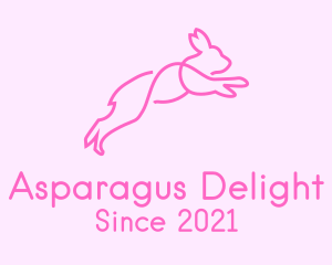 Pink Bunny Rabbit logo design