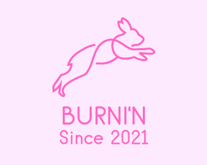 Pink Bunny Rabbit logo design