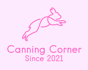 Pink Bunny Rabbit logo design