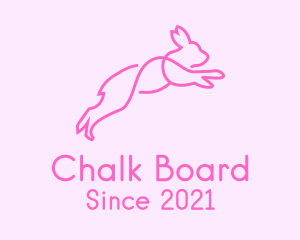 Pink Bunny Rabbit logo design