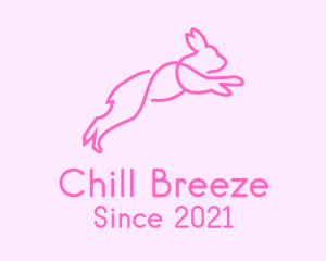 Pink Bunny Rabbit logo design