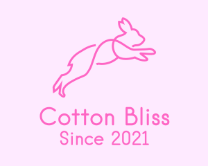 Pink Bunny Rabbit logo design