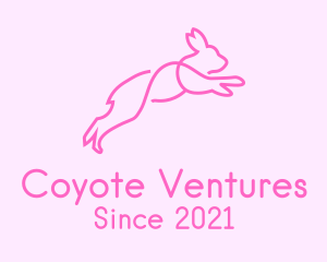 Pink Bunny Rabbit logo design