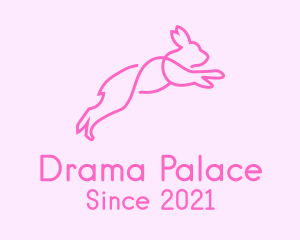 Pink Bunny Rabbit logo design