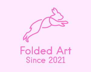 Pink Bunny Rabbit logo design