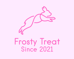 Pink Bunny Rabbit logo design