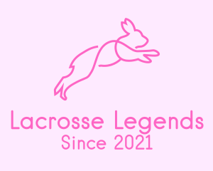 Pink Bunny Rabbit logo design