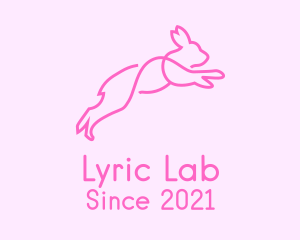 Pink Bunny Rabbit logo design