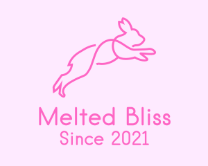 Pink Bunny Rabbit logo design