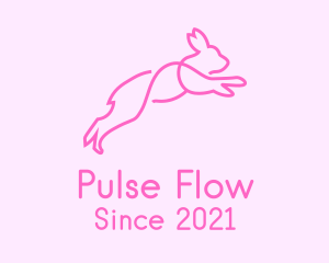 Pink Bunny Rabbit logo design