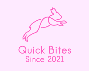 Pink Bunny Rabbit logo design