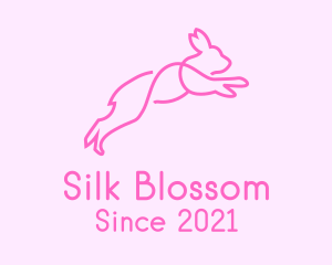 Pink Bunny Rabbit logo design