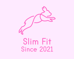 Pink Bunny Rabbit logo design