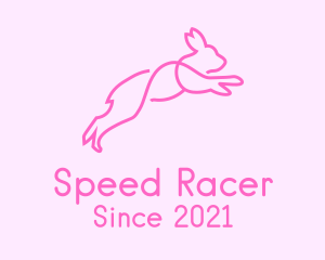 Pink Bunny Rabbit logo design