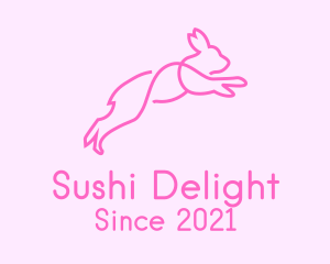 Pink Bunny Rabbit logo design