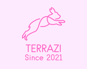 Pink Bunny Rabbit logo design