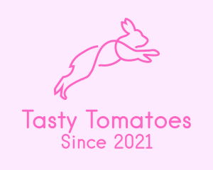 Pink Bunny Rabbit logo design