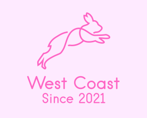 Pink Bunny Rabbit logo design