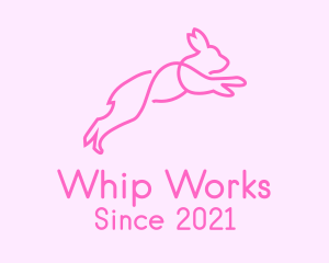 Pink Bunny Rabbit logo design