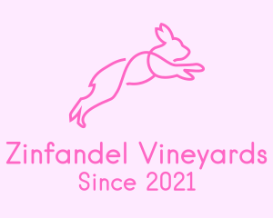 Pink Bunny Rabbit logo design