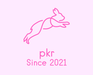 Pink Bunny Rabbit logo design