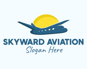 Aeronautical - Summer Vacation Airplane logo design