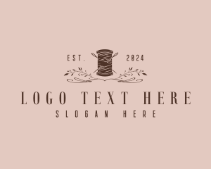 Fashion - Seamstress Thread Needle logo design