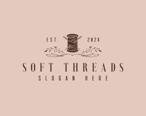 Seamstress Thread Needle logo design