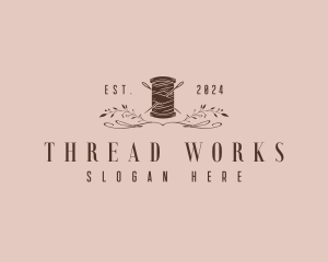 Seamstress Thread Needle logo design