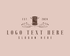 Stitches - Seamstress Thread Needle logo design