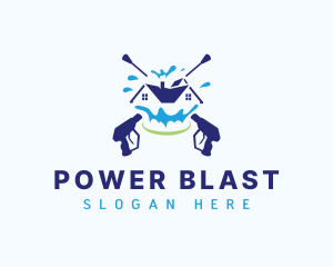 Sanitation Power Washing logo design