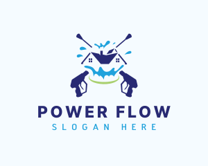 Sanitation Power Washing logo design