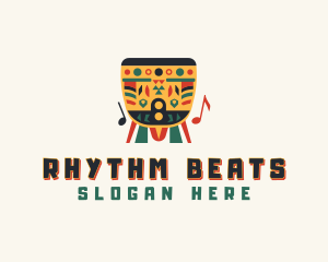 Native Drum Percussion logo design