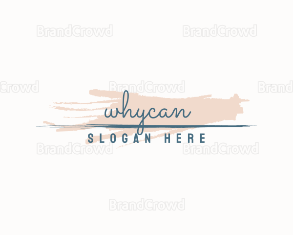 Cursive Signature Wordmark Logo