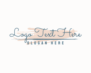 Blogger - Cursive Signature Wordmark logo design