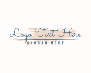 Cursive Signature Wordmark Logo