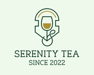 Tea - Wine Glass Tea logo design