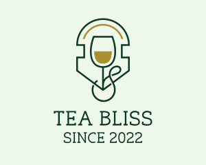 Tea - Wine Glass Tea logo design