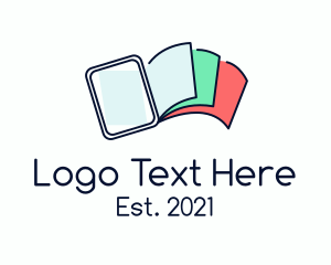 Online Class - Digital Book Pages logo design