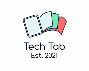 Tablet - Digital Book Pages logo design