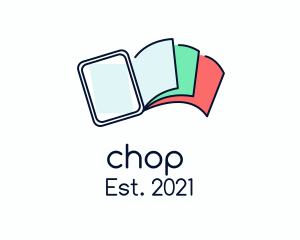 Ebook - Digital Book Pages logo design