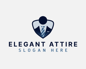 Corporate Suit Person logo design