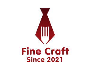 Necktie Fork Fine Dining logo design